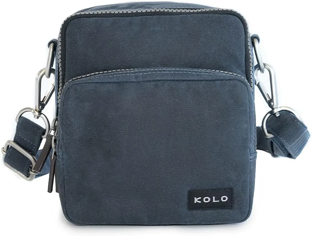 Kolo Carson Camera Bag for Polaroid Cameras, Light-Safe Film Storage, Strap, Navy