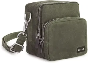 Kolo Carson Camera Bag for Polaroid Cameras, Light-Safe Film Storage, Strap, Sage