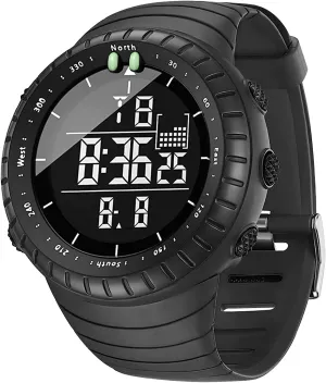 KXAITO Men's Watches Sports Outdoor Waterproof Military Watch Date Multi Function Tactics LED Face Alarm Stopwatch for Men 6256