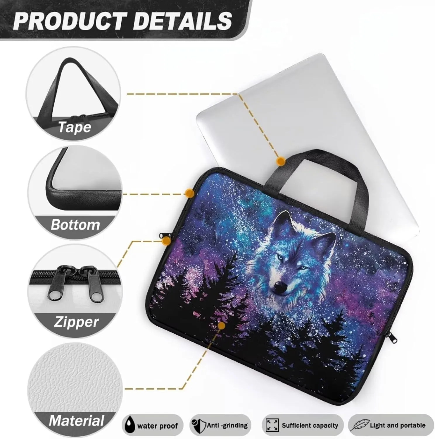 Laptop Bags Designer Pu Leather Laptop Carrying Case Soft Leather Briefcase for Women