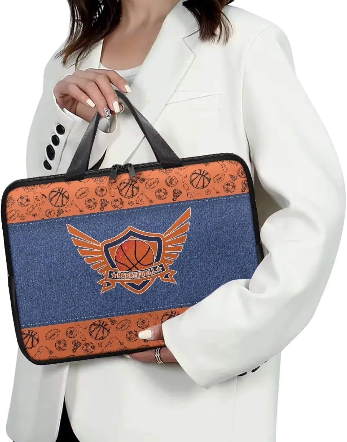 Laptop Bags Designer PU Leather Laptop Carrying Case Soft Leather Briefcase for Women