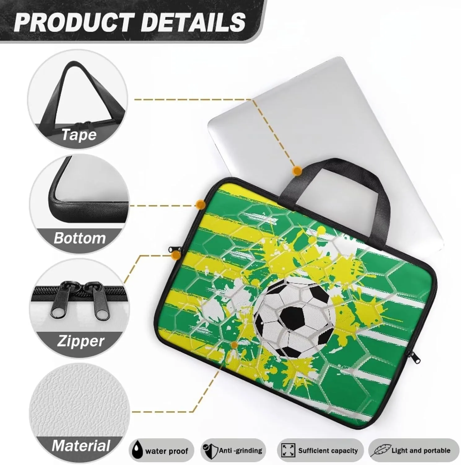 Laptop Bags Designer Pu Leather Laptop Carrying Case Soft Leather Briefcase for Women