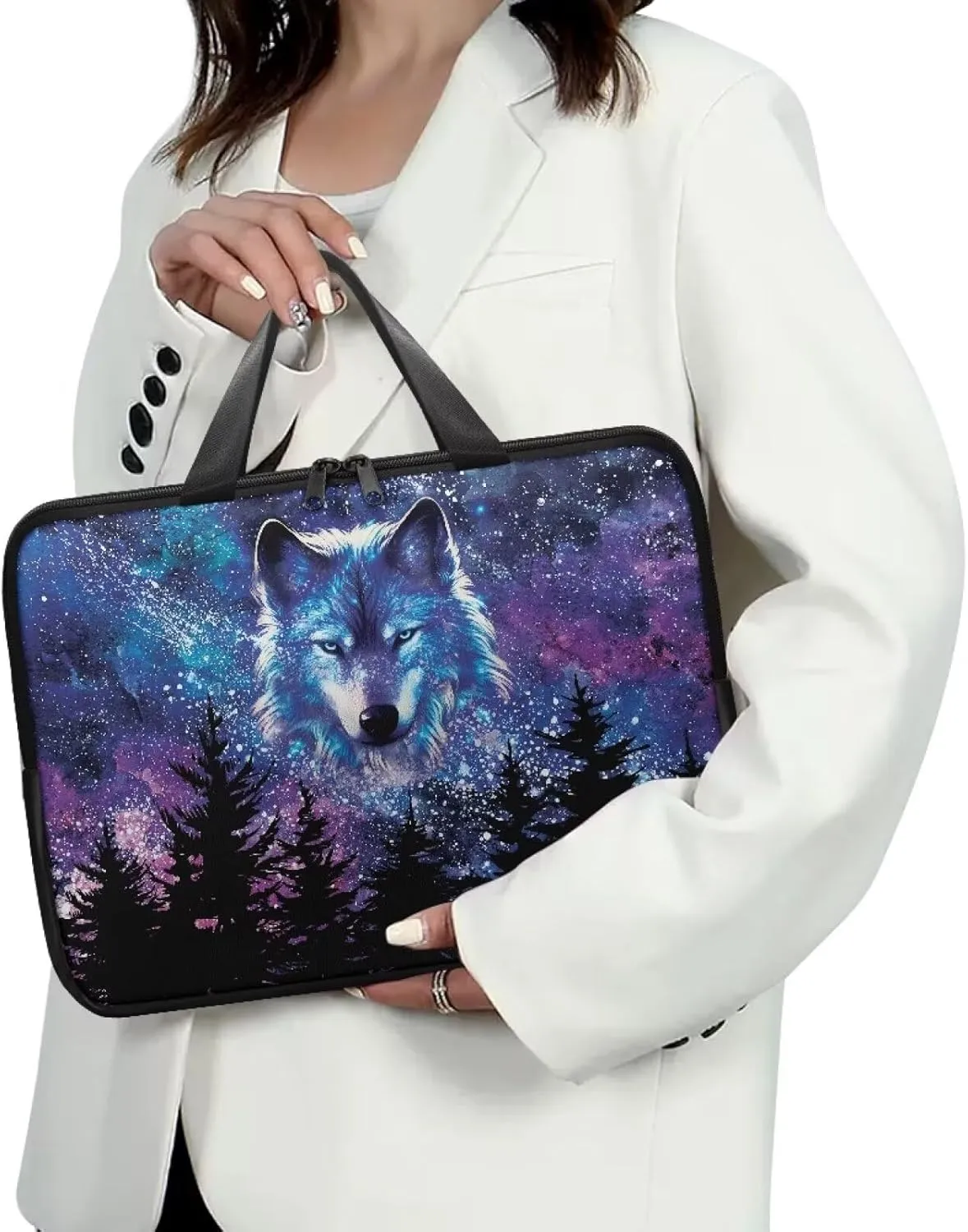 Laptop Bags Designer Pu Leather Laptop Carrying Case Soft Leather Briefcase for Women