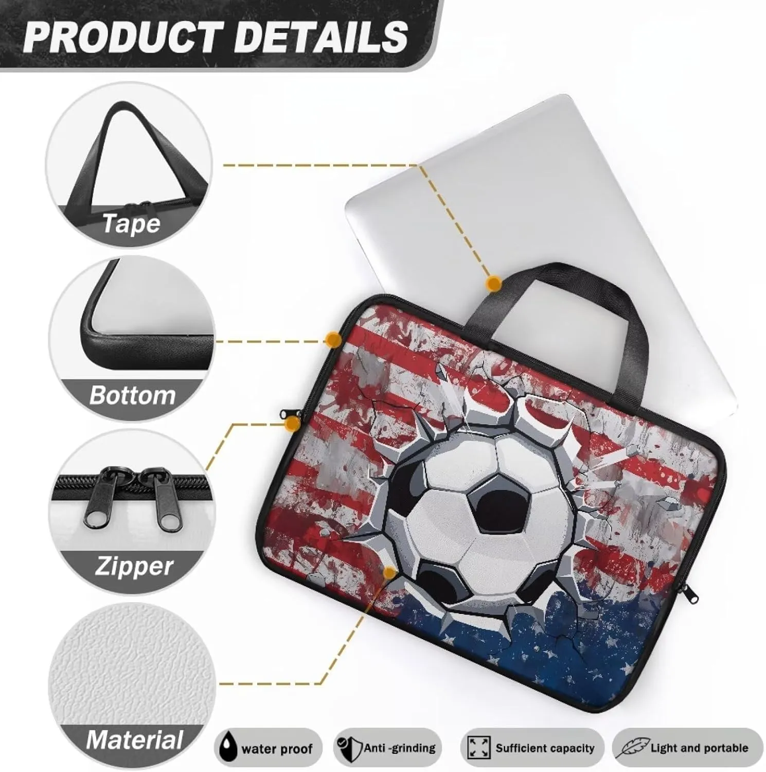 Laptop Bags Designer Pu Leather Laptop Carrying Case Soft Leather Briefcase for Women