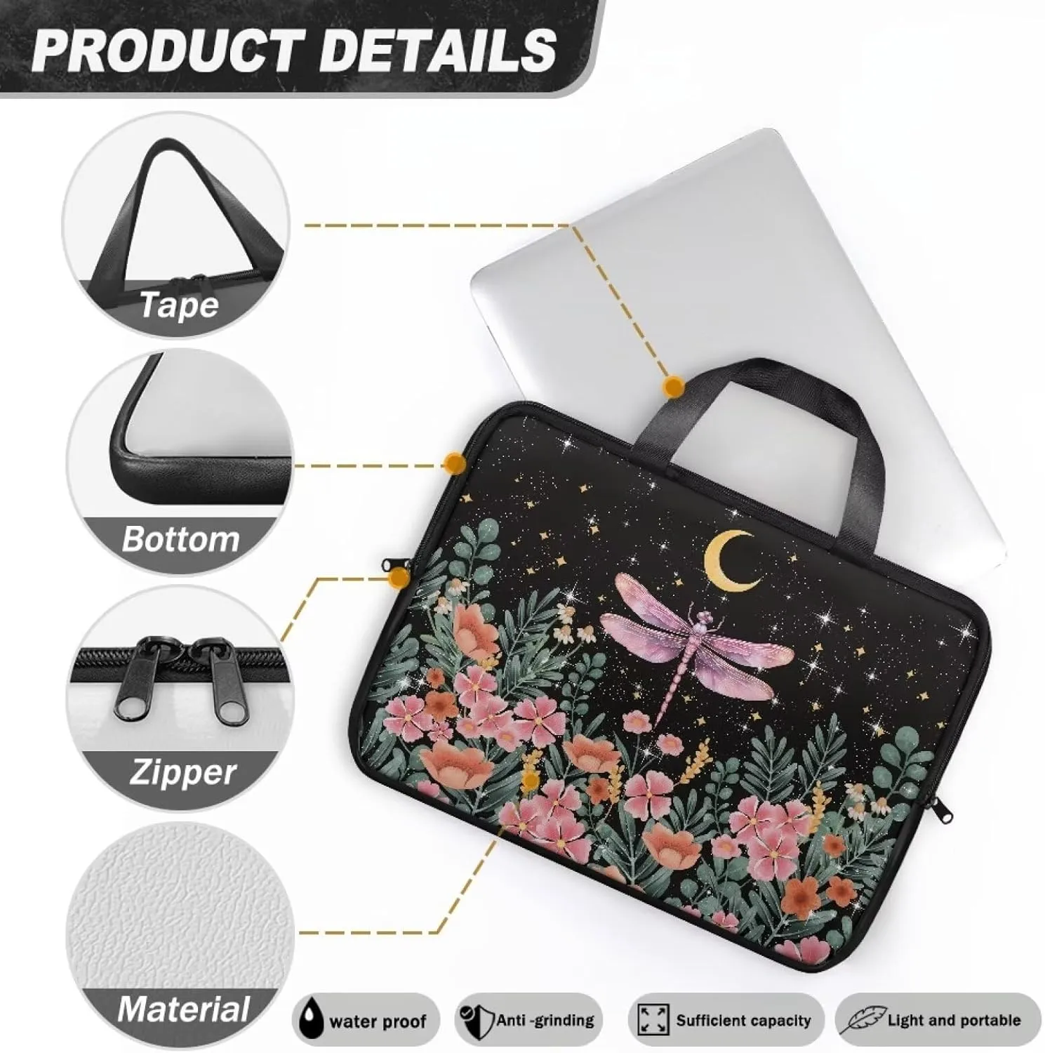 Laptop Bags Designer Pu Leather Laptop Carrying Case Soft Leather Briefcase for Women