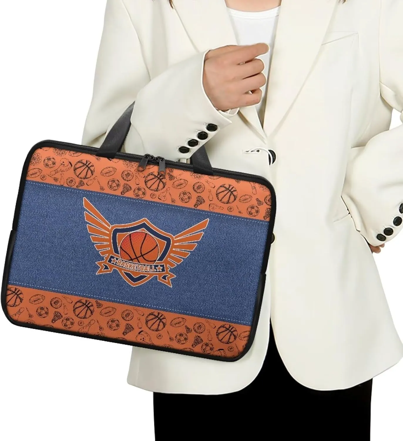 Laptop Bags Designer PU Leather Laptop Carrying Case Soft Leather Briefcase for Women