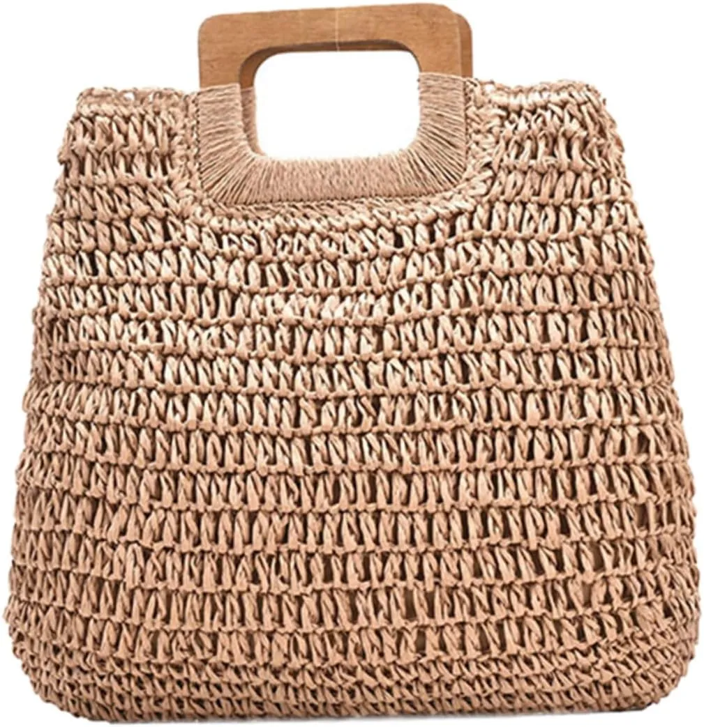 Large Capacity Beach Bag for Women Saddle Bag Purses Modern Handmade Portable