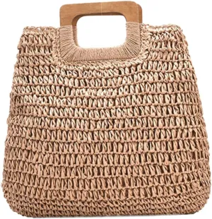 Large Capacity Beach Bag for Women Saddle Bag Purses Modern Handmade Portable