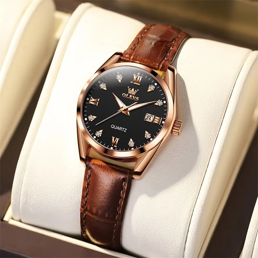 Lavish Leather Women's Timepiece