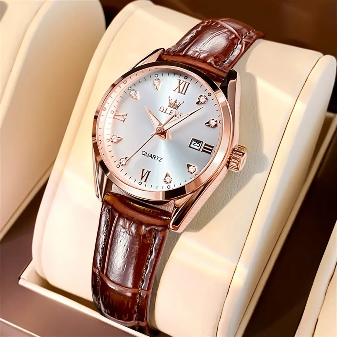 Lavish Leather Women's Timepiece