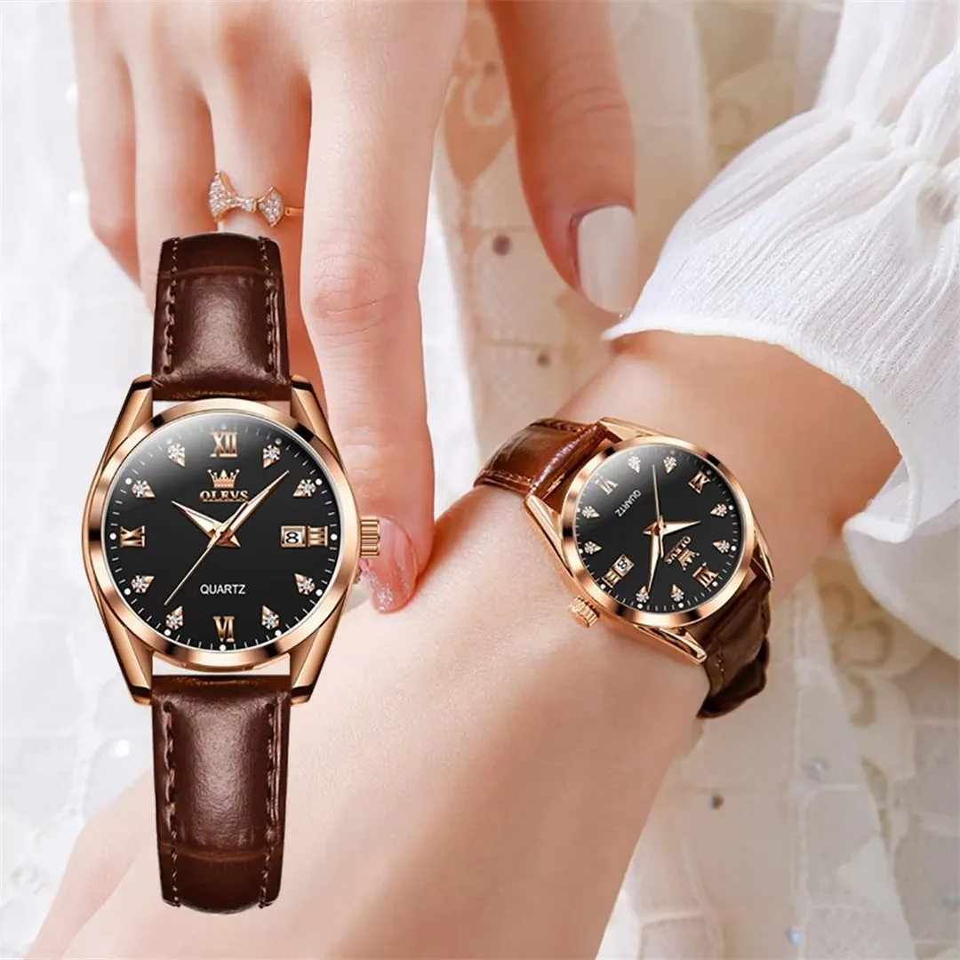 Lavish Leather Women's Timepiece