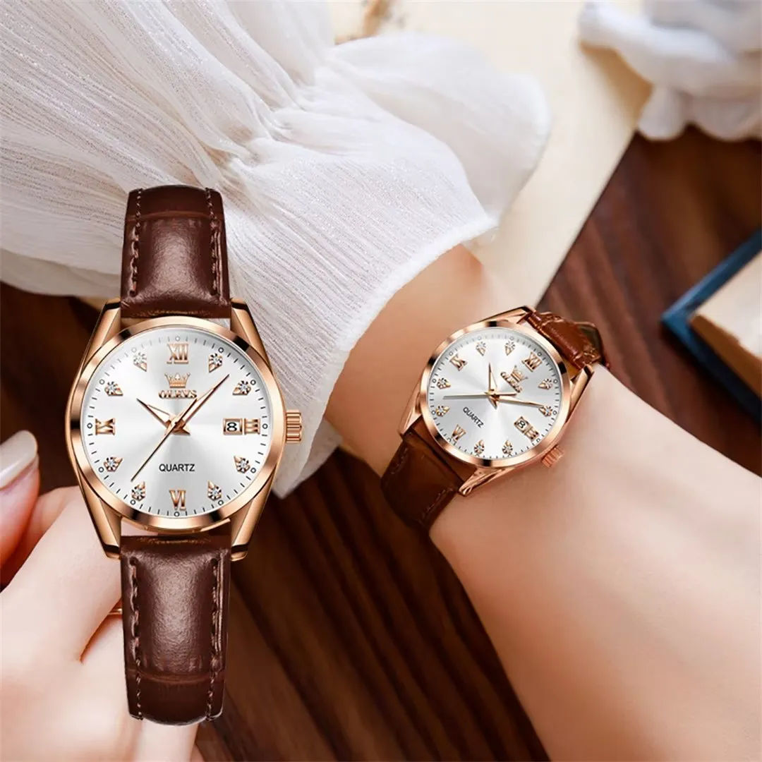 Lavish Leather Women's Timepiece