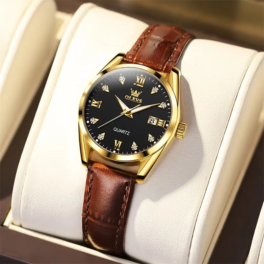Lavish Leather Women's Timepiece