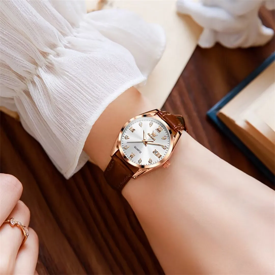 Lavish Leather Women's Timepiece