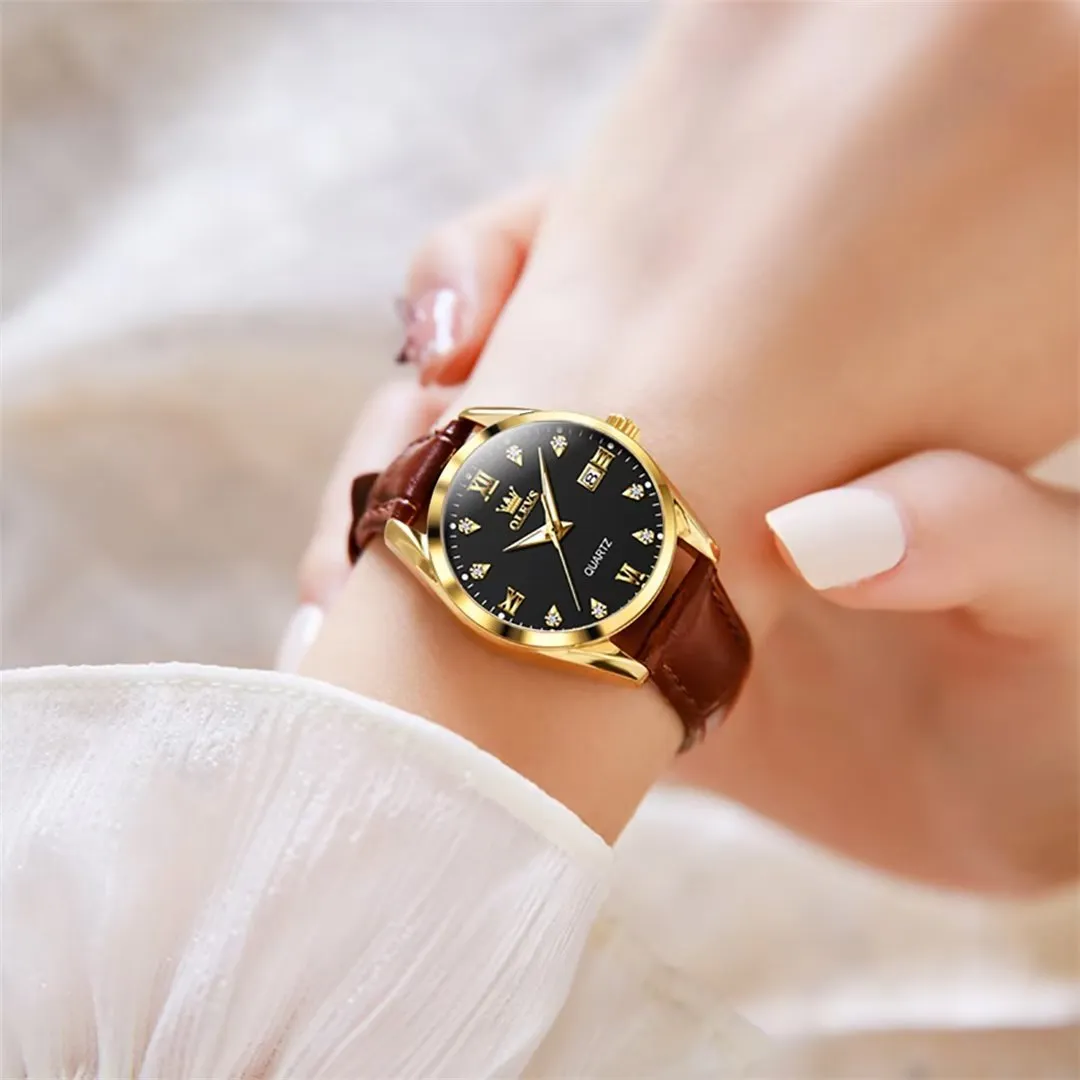 Lavish Leather Women's Timepiece