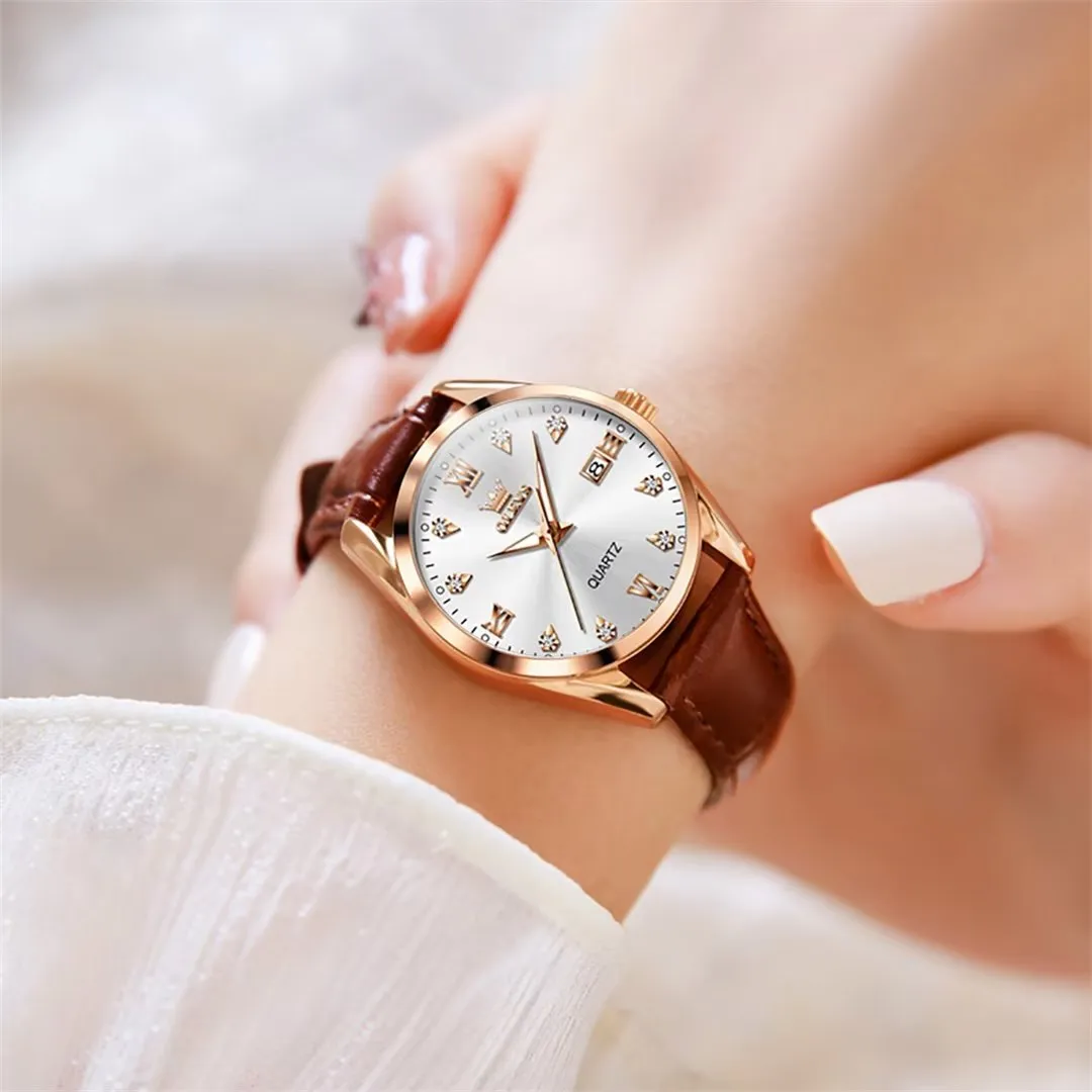 Lavish Leather Women's Timepiece