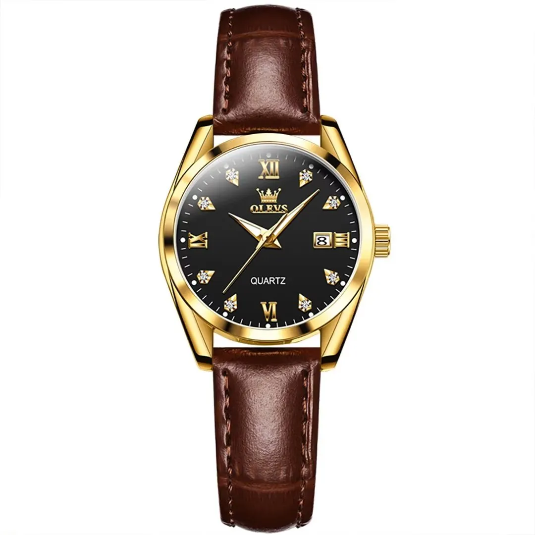 Lavish Leather Women's Timepiece