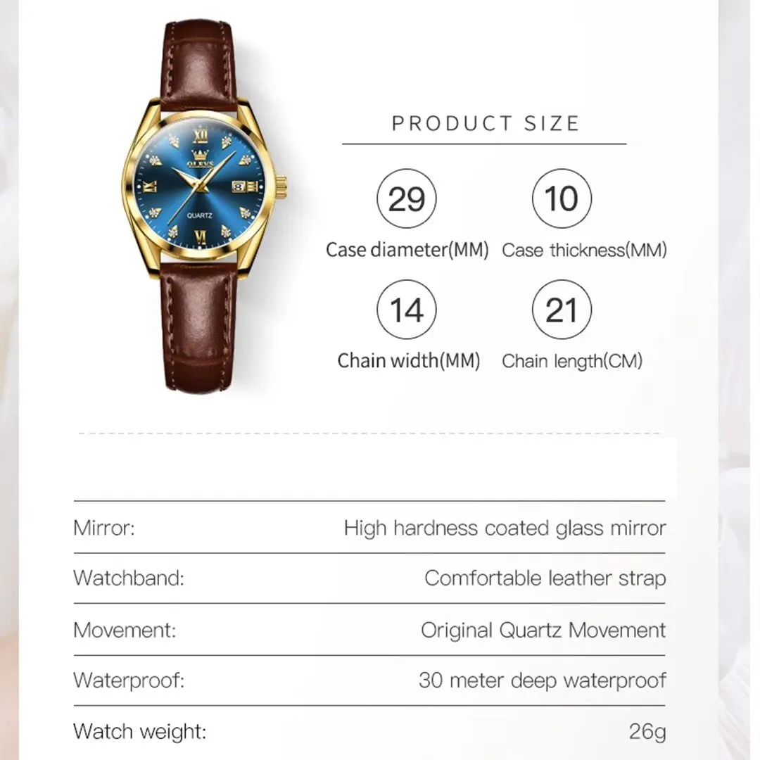 Lavish Leather Women's Timepiece