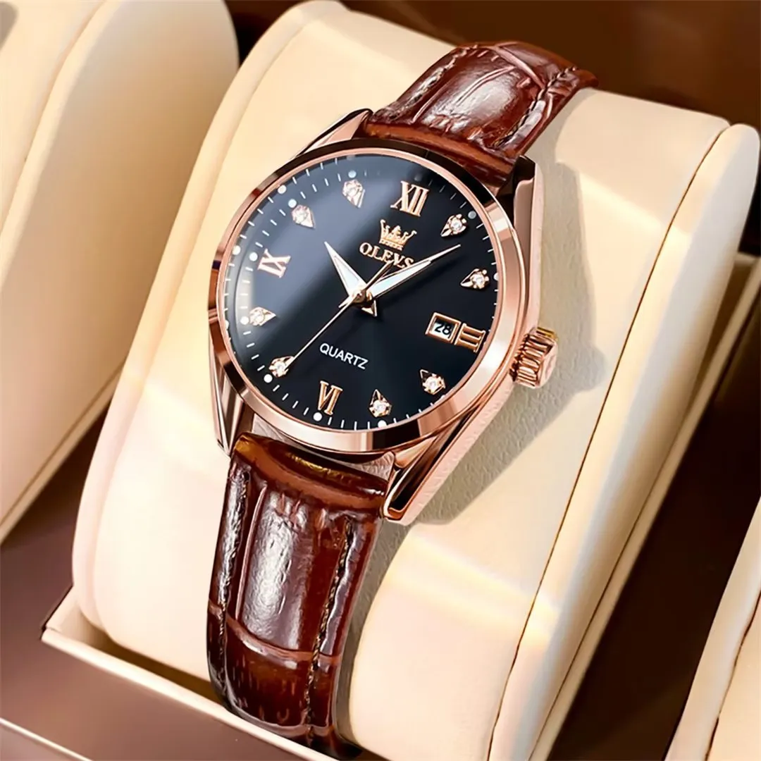 Lavish Leather Women's Timepiece