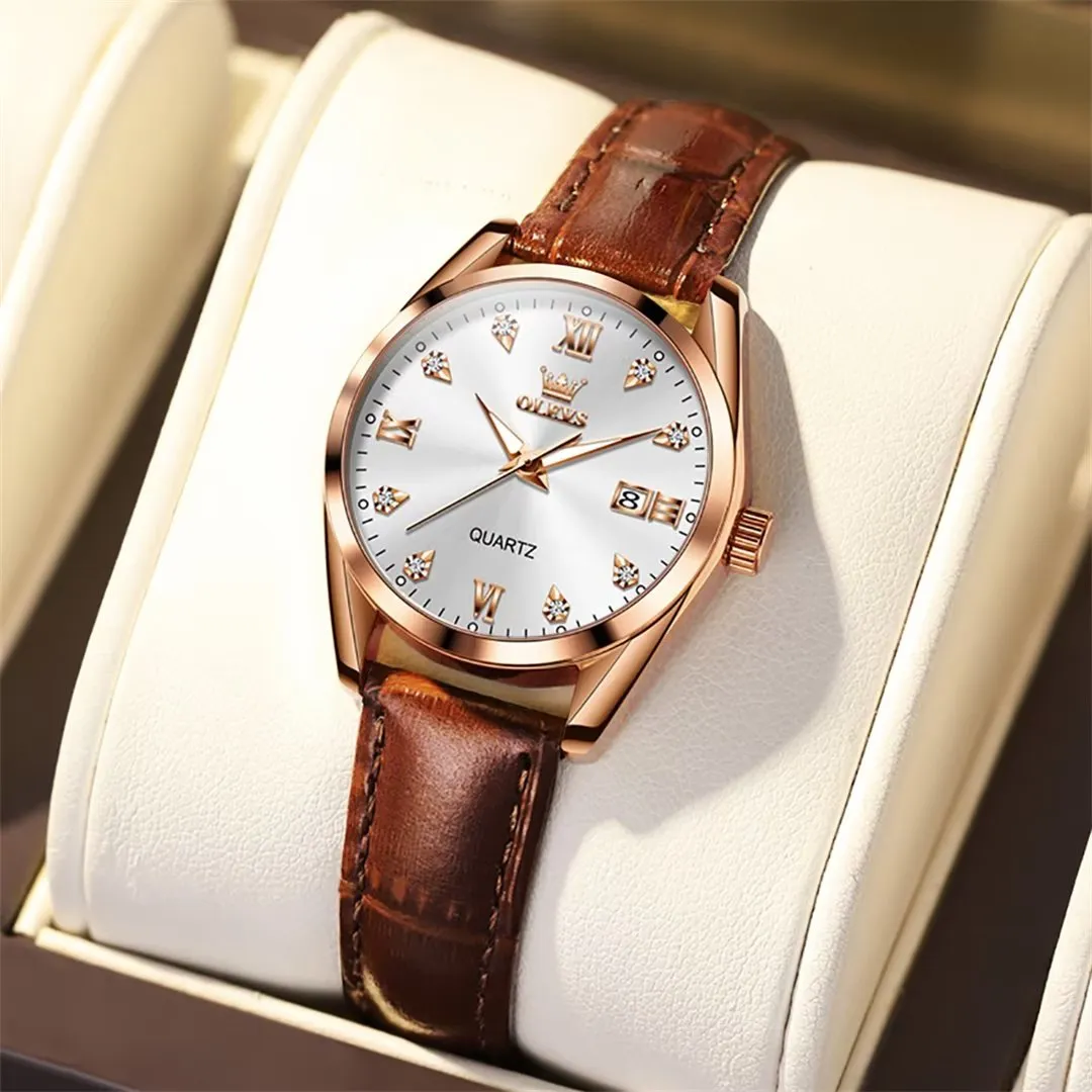 Lavish Leather Women's Timepiece