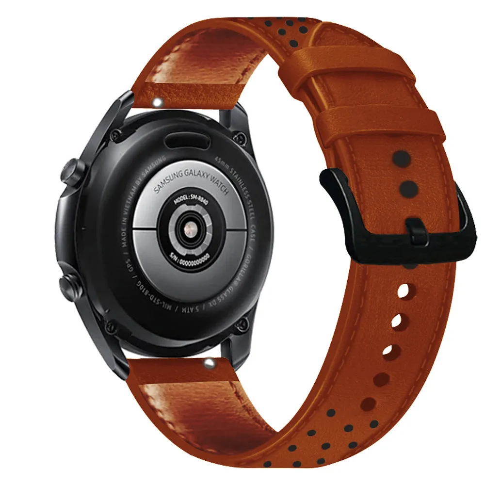 Leather watch band 22mm for Huawei GT2 Samsung S3