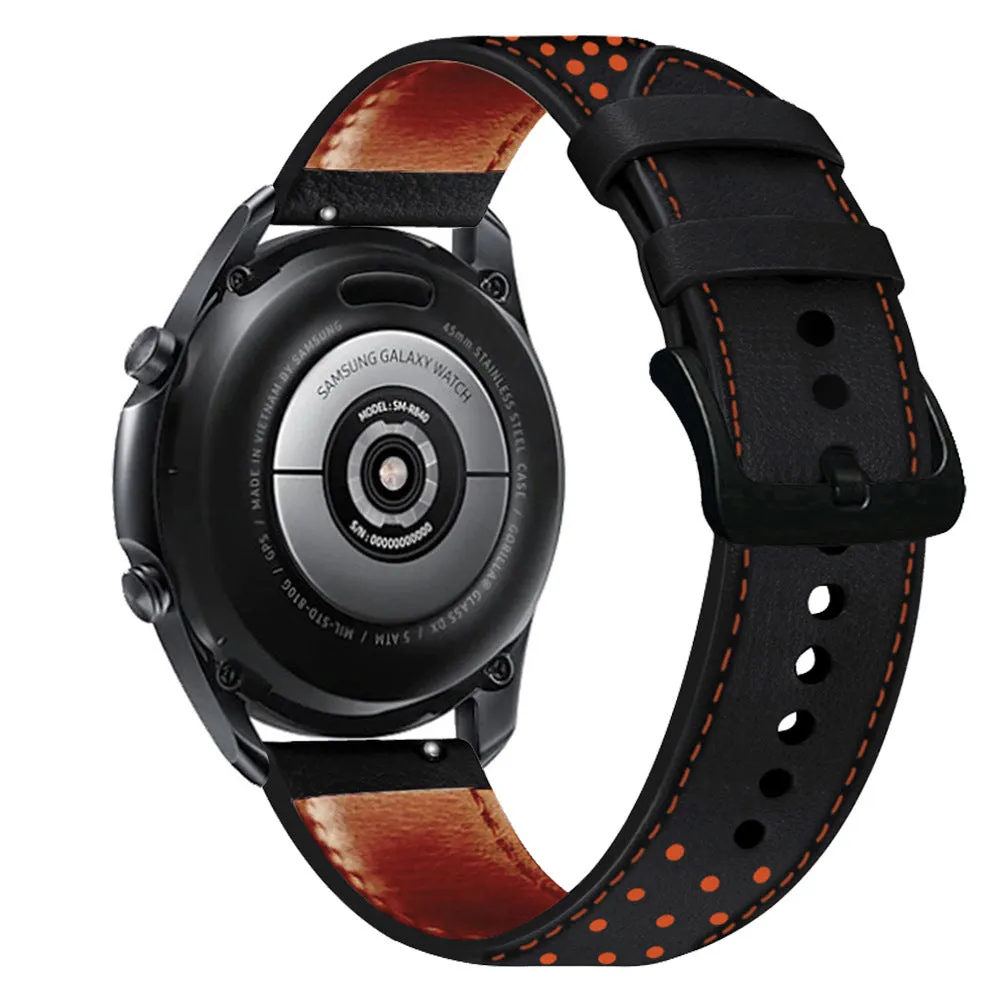 Leather watch band 22mm for Huawei GT2 Samsung S3