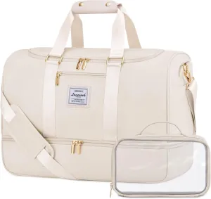 LOVEVOOK Gym bag for Women,Weekender Overnight Bags with Shoe Compartment, Personal Item Travel Duffle Bag with Toiletry Bag & Wet Pocket, Carry on Duffel Bags, Hospital Bags for Labor and Delivery