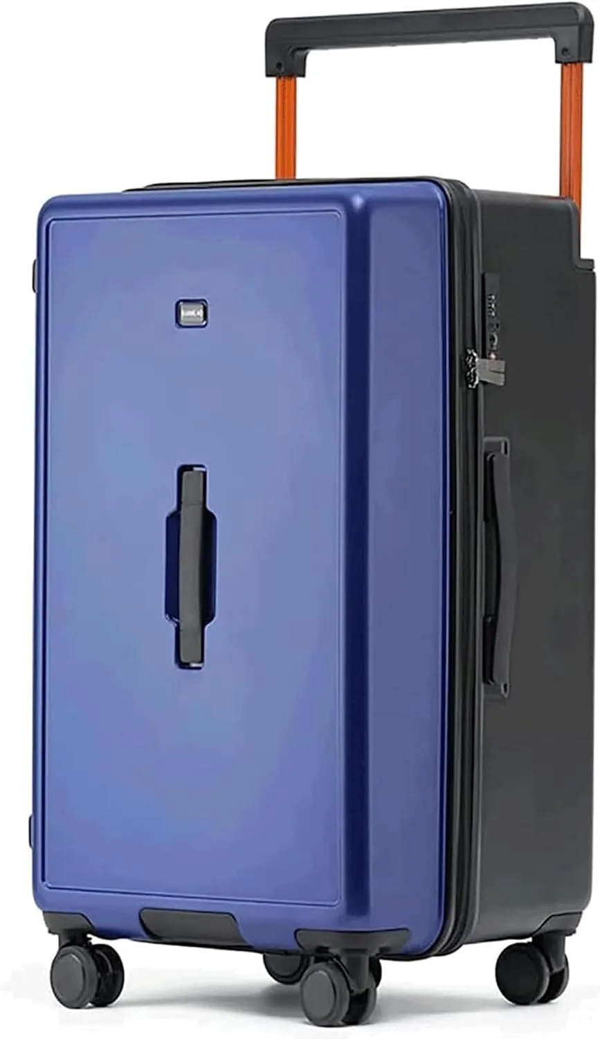 Luggage Suitcases With Wheels Large-capacity Luggage Hard Shell Combination Lock Carry On Luggage Fashion Safe Drop-proof Suitcase Lightweight And Durable(Blue black,30 inches)