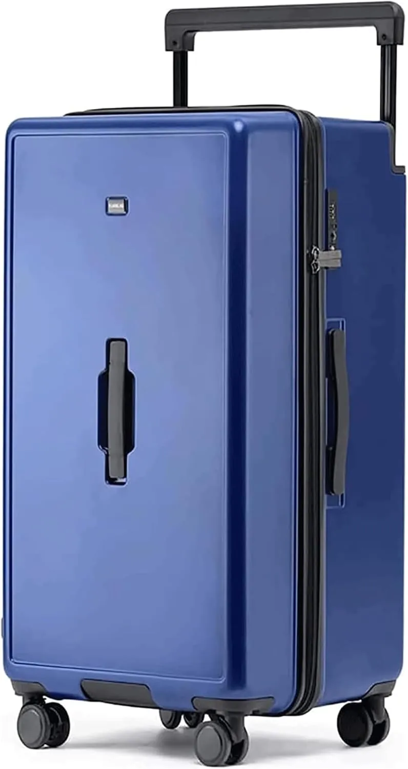 Luggage Suitcases With Wheels Large-capacity Luggage Hard Shell Combination Lock Carry On Luggage Fashion Safe Drop-proof Suitcase Lightweight And Durable(Blue,30 inches)