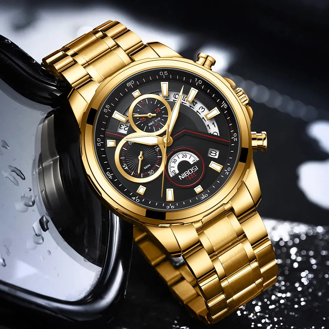 Luxury Men's Luminous Sport Chronograph Waterproof Watch