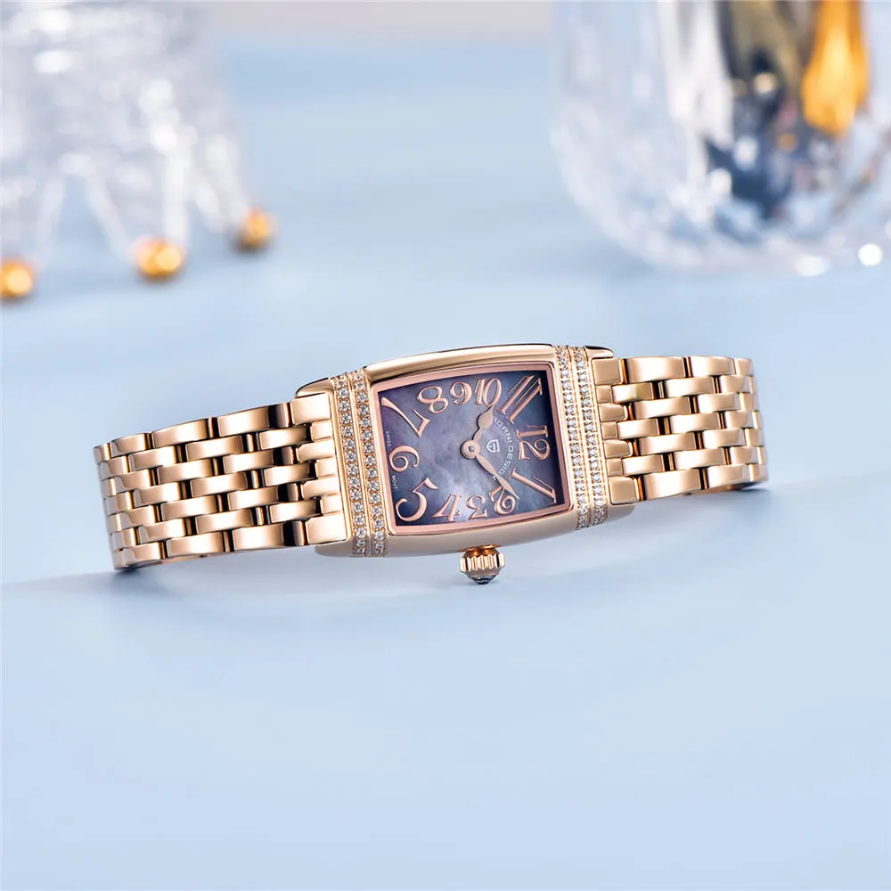 Luxury Quartz Fashion Watch - Swiss Movement, Sapphire Glass, Waterproof Steel