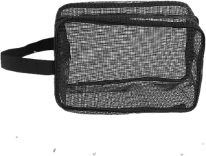 Mesh Bathing Bag, Shower Toiletry Pouch Travel Cosmetics Travel Storage Bag Portable Bathing Pouch for Bathroom, Travel, Swimming