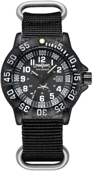 Military Watch Special Forces Swiss Luminous, Stainless Steel Tactical Night Watches for Men, Men's Watches. (Fabric Black Band)