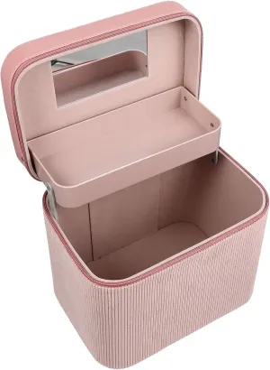 Mipcase Large Capacity Cosmetic Case Portable Makeup Bag Cosmetics Organizer Bag Dual-layer Cosmetics Case Handheld Makeup Bag Cosmetic Cases for Traveling Cosmetic Bags for Women Jewelry