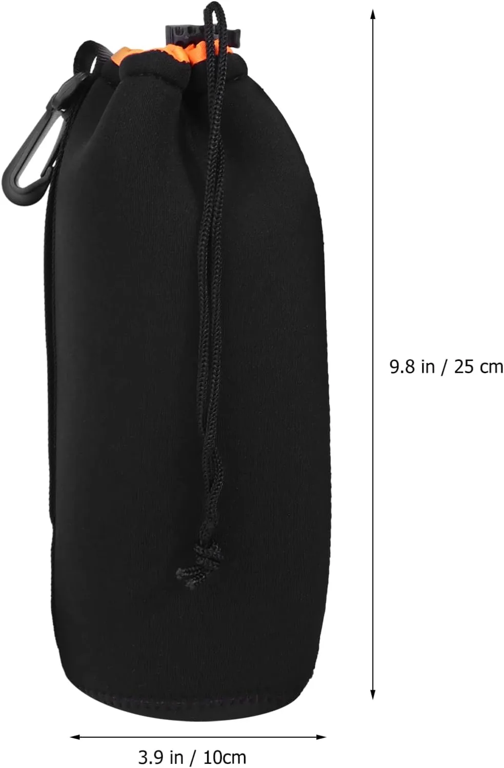 Mobestech 2pcs Professional DSLR Camera Lens Pouch Neoprene Bag Buckle Safe Transport for Camera Lens Water Resistant Case