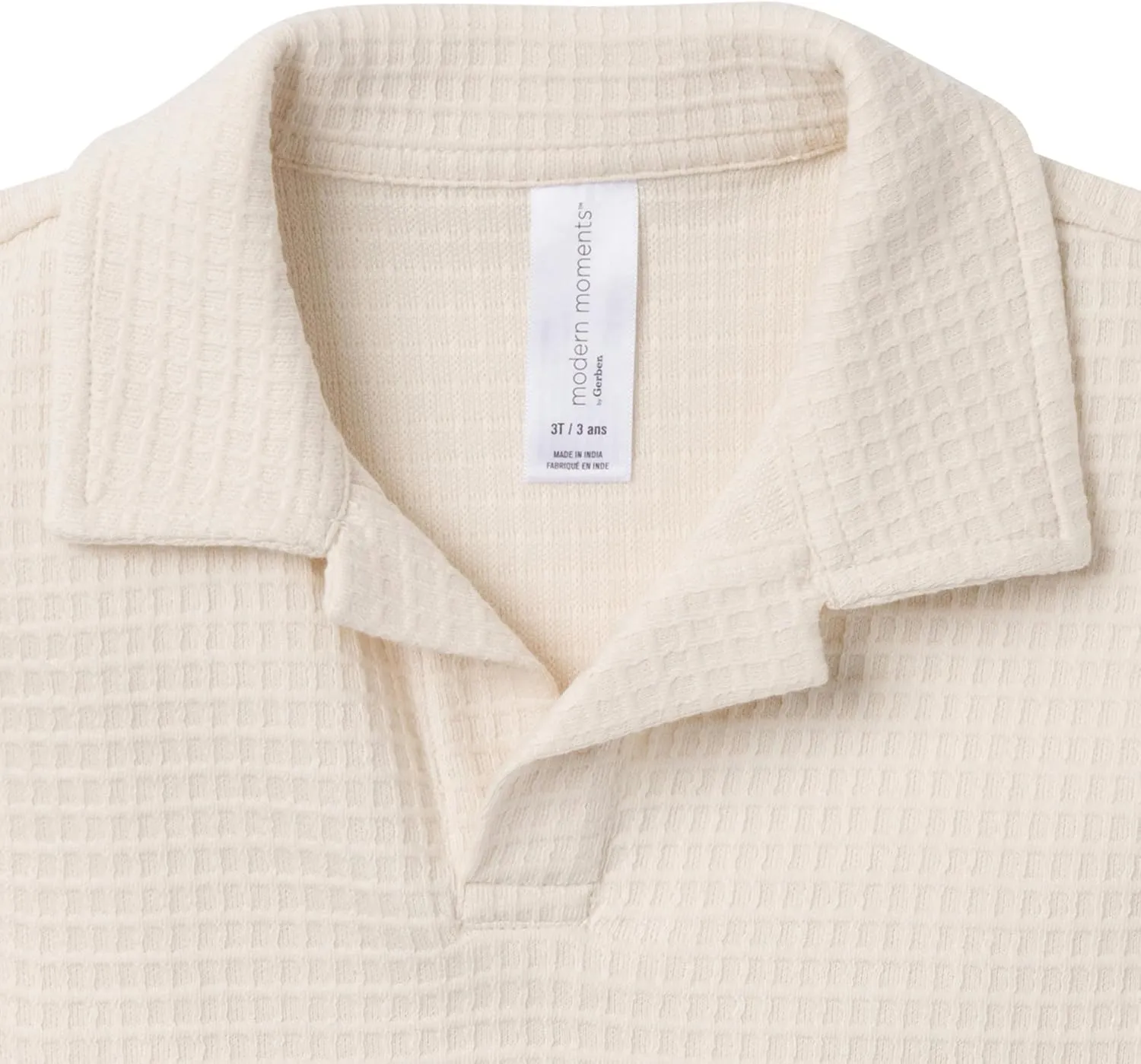 Modern Moments by Gerber Baby Boys 2-piece Johny Collar Shirt & Short Set