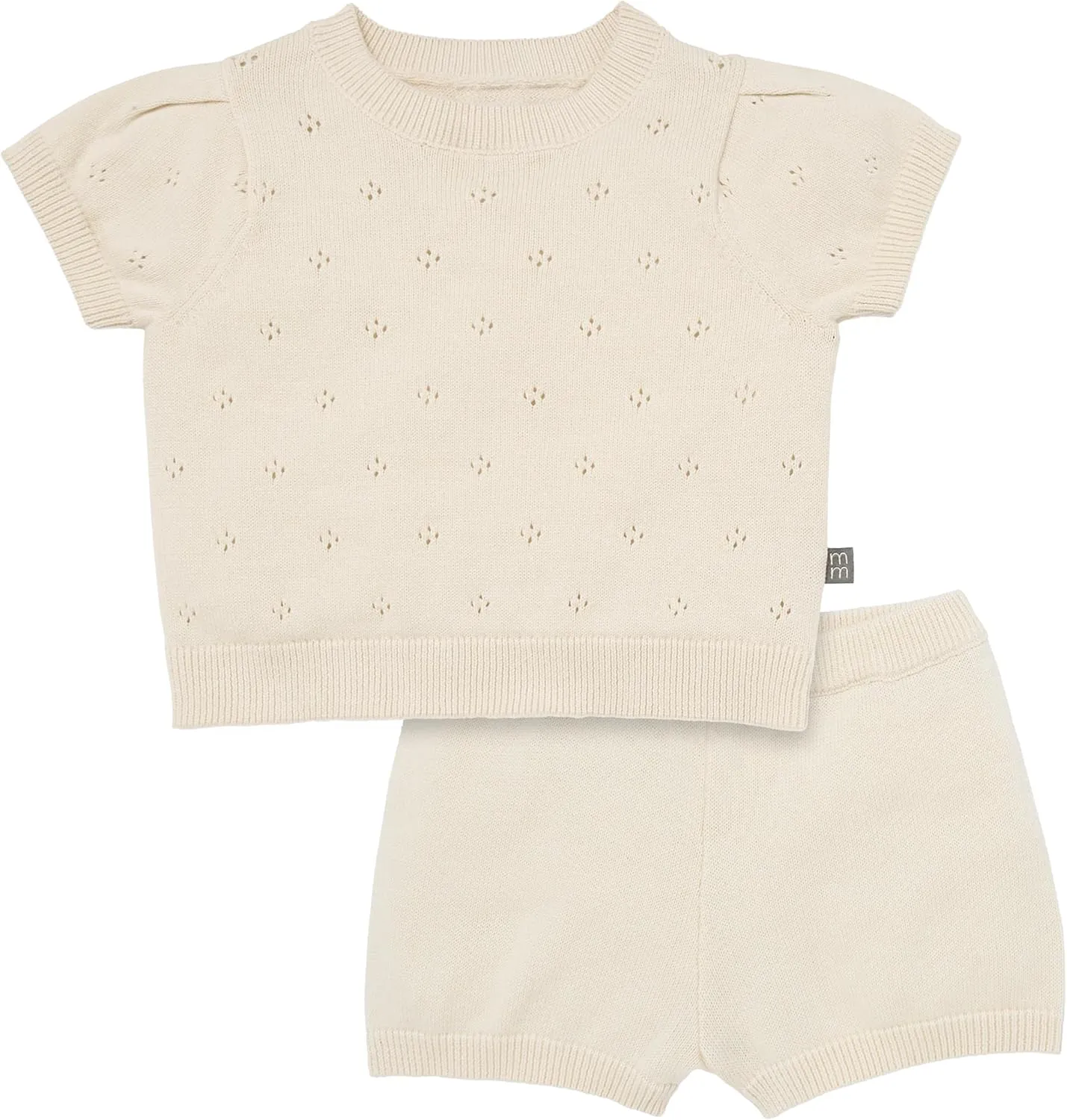 Modern Moments by Gerber Baby Girls 2-piece Sweater Knit Set (Top & Shorts)