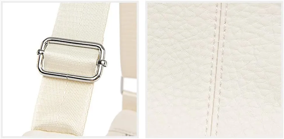Molodo Crossbody Bags for Women Soft PU Leather Crescent Shoulder Bag Casual Hobo Bag Purses for Work Travel