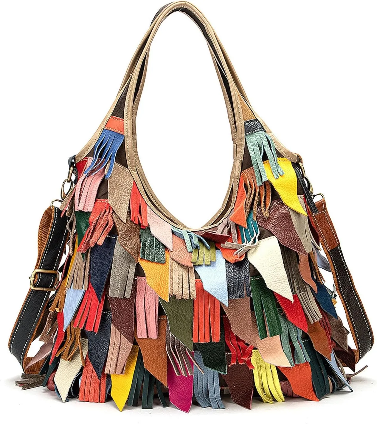 Multipurpose Design Satchel, Large Capacity Leather Handbag for Women, Handle Shopping Shoulder Bags, Hobo Bag