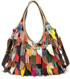 Multipurpose Design Satchel, Large Capacity Leather Handbag for Women, Handle Shopping Shoulder Bags, Hobo Bag