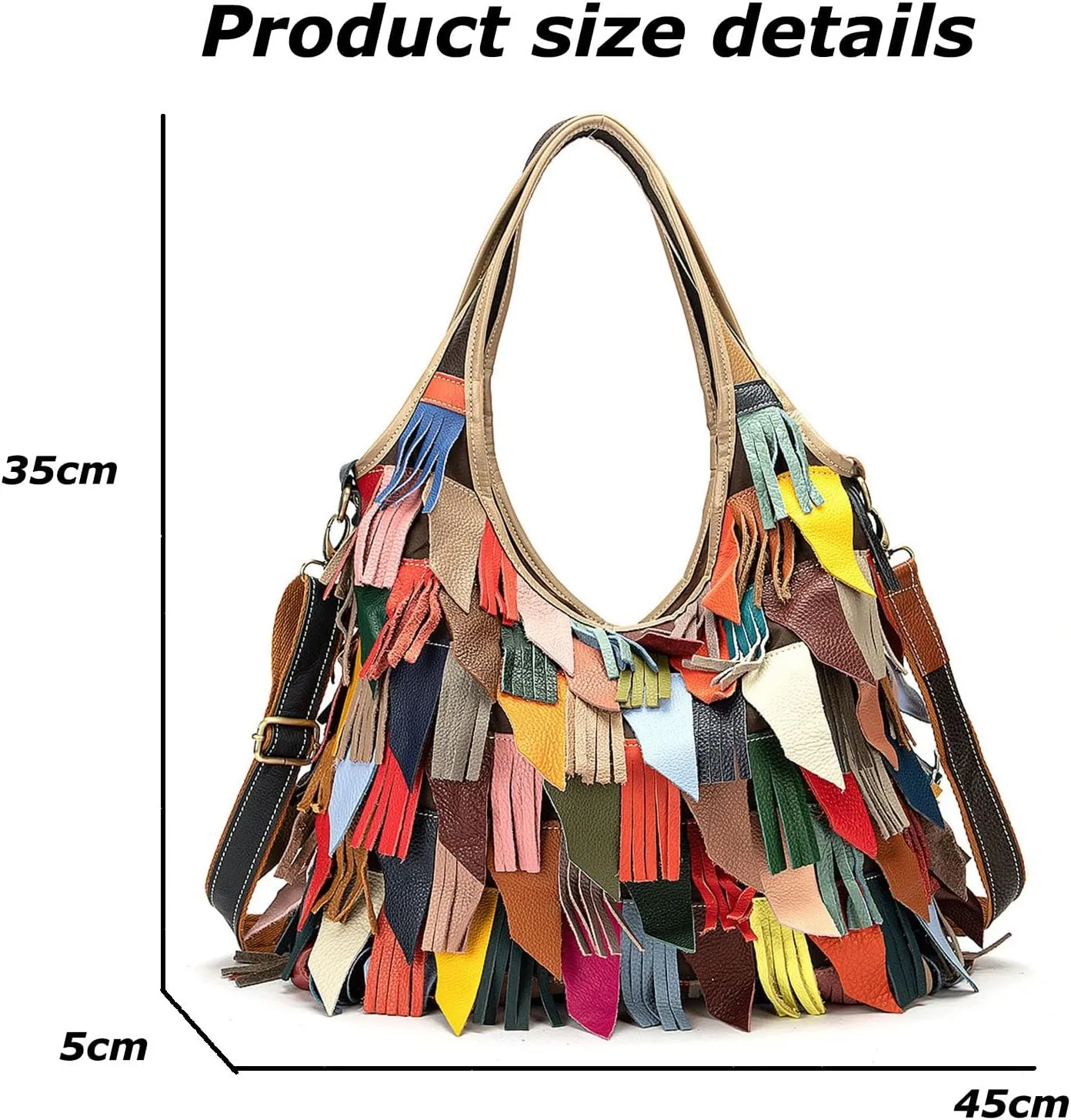Multipurpose Design Satchel, Large Capacity Leather Handbag for Women, Handle Shopping Shoulder Bags, Hobo Bag