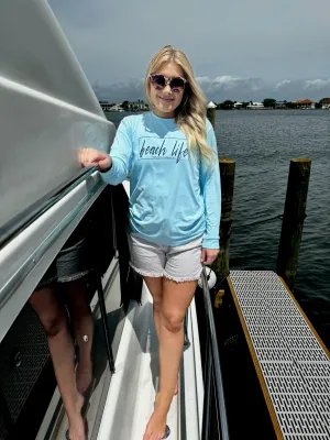 Pensacola Beach Life Long Sleeve with SPF in 3 colors Clearance Final sale
