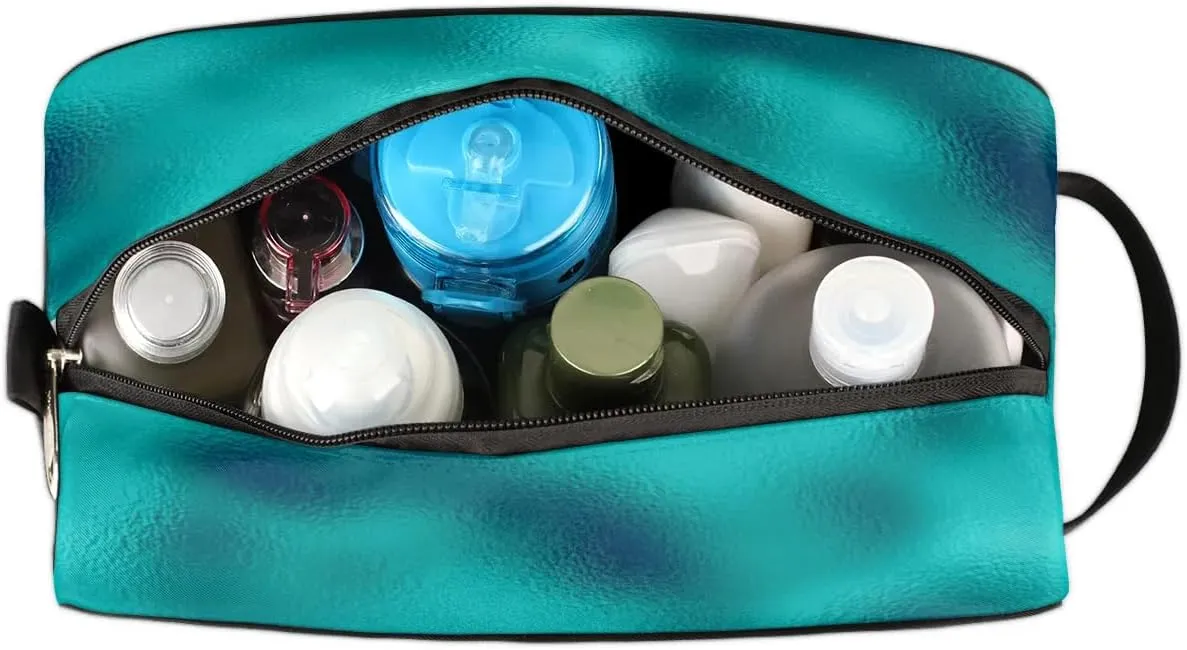 Personalized Gift Travel Makeup Bag for Women Girls, Cosmetic Bag Make Up Bag Organizer Toiletry Bag Christmas Birthday Mother's Day Gift Silver Glitter Drips