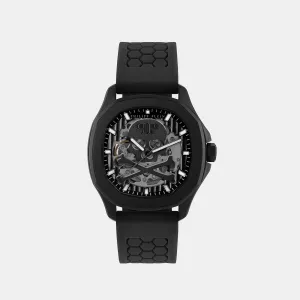 Plein Philipp Men's Black Automatic Silicon Watch PWRAA0923
