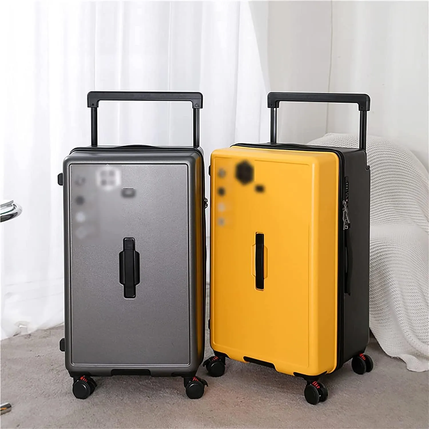 portable Luggage Suitcases With Wheels Large-capacity Luggage Hard Shell Combination Lock Carry On Luggage Fashion Safe Drop-proof Suitcase exquisite (G 28 inches)