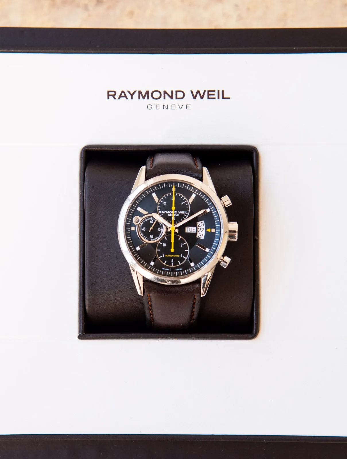 Raymond Weil Freelancer Stainless Steel  Chronograph Watch 42 mm