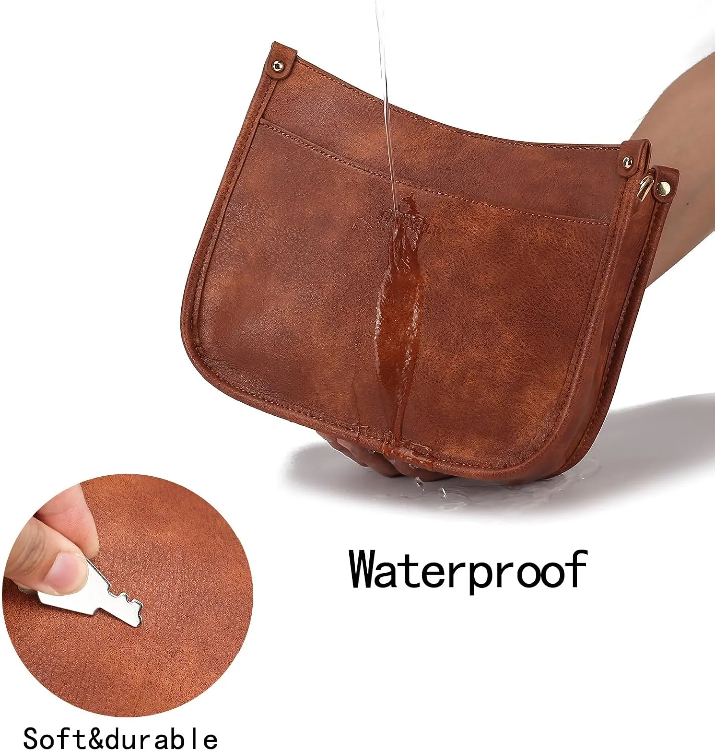 Retro women's single shoulder handbag Purse,for Women Vegan Leather Shoulder Handbag Soft Work Shopper Crossbody Satchel