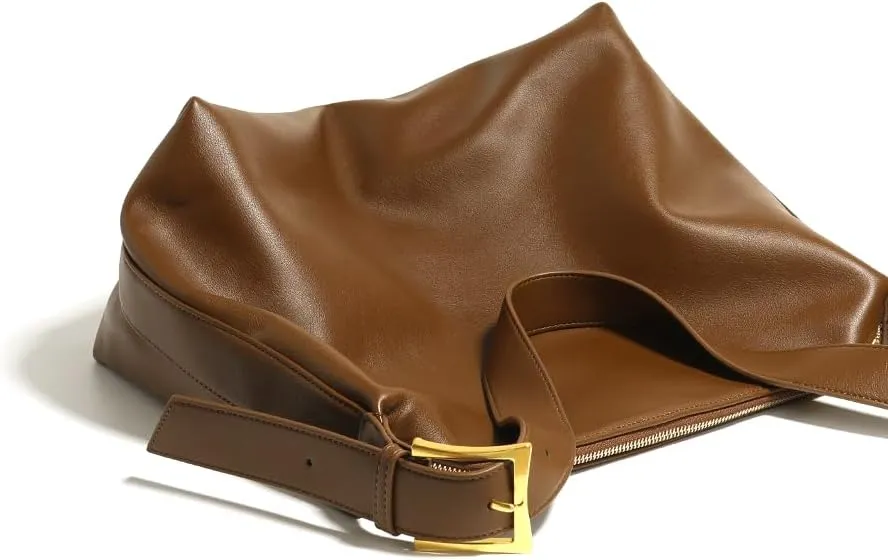 Ruby Lil Women's Vintage Hobo Bags, Vegan Soft Leather Crossbody Bags, Adjustable Shoulder Strap Hobo Handbag