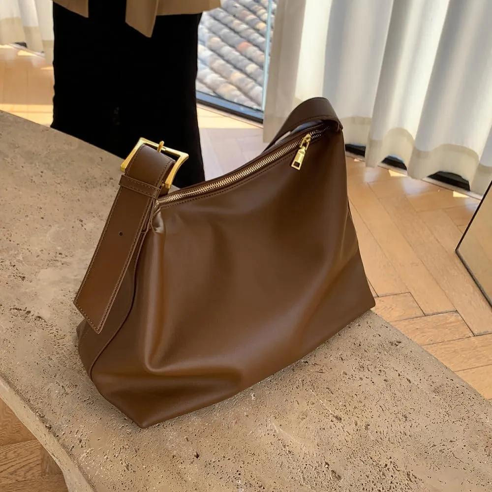 Ruby Lil Women's Vintage Hobo Bags, Vegan Soft Leather Crossbody Bags, Adjustable Shoulder Strap Hobo Handbag