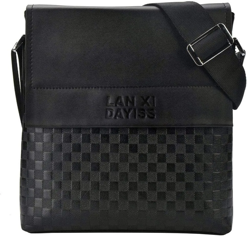 Sac bandoulire sacoche homme PU simili cuir